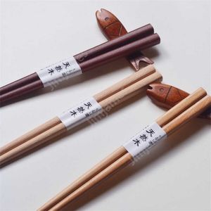 Многоразовые пальцы ручной работы палочки для ручной работы Японские натуральные деревянные буковые палочки для еды Sushi English Suushi Учитесь с помощью палочек для еды 18 см DAJ155