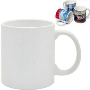 Süblimasyon Boşlukları Kupa Kişilik Termal Transfer Seramik Kupa 11 oz Beyaz Su Bardağı Parti Hediyeleri Drinkware FY4483