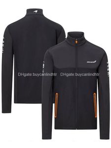 Yüksek Kaliteli F1 Hoodie Ceketler Formula Bir Spor Ceket Yarışı Takım Elbise McLaren 2021 Takım Moda Casual Erkek Siyah Fermuar