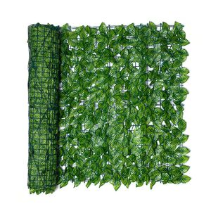 Artificial Leaf Garden Fence Screening Roll UV Fade Protected Privacy Artificial Fence Wall Landscaping Ivy Garden Fence Panel