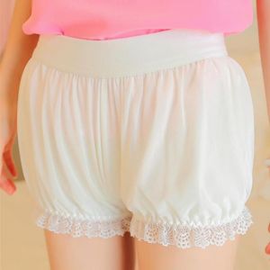 Summer chiffon babados de renda fofa figurino de abóbora shorts de abóbora Sweet Lolita Bloomers Petticoat Petti Short JKa118 Women's Women's