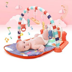 Bebek Müzik Raf Play Mat Çocuk Halı Bulmaca Halı Piyano Klavye Bebek Playmat Erken Eğitim Spor Salonu Tarama Oyunu Pad Oyuncak 210402
