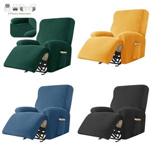 Velvet Recliner Cover All-inclusive Massage Lazy Boy Chair Cover Lounger Single Couch Sofa Slipcover Armchair Covers Couch Bezug 211102