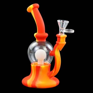 Su Sigara Bongs Nargile Silikon Cam Ampul BLUBBER DAB RIG