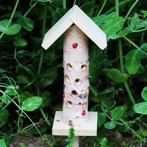 Küçük Hayvan Malzemeleri Faydalı Böcek Evi Ladybugs Bahçe Meyve Sebze Yapraksız Temizleme Doğal Ekolojik Dekorasyon Kutusu Çekmek