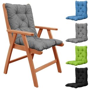 Yastık/Dekoratif Yastık 1 PCS Açık Bahçe Kalın Yüksek Arka Sandalye Koltuk Yastığı Teras Güneş Lounger Sallanan Yastıklı 100x50cm