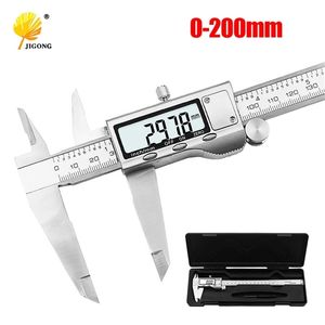 8" 200mm Digital Caliper Stainless Steel LCD Vernier with Retail+Box 210922