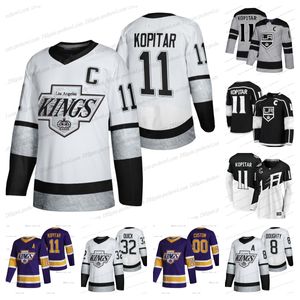 Özel Quinton Byfield Kings Üçüncü Jersey Anze Kopitar Drew Doughty Danault Alex Iaallo Jonathan Quick Viktor Arvidsson Olli MAATTA Adrian Kempe Dustin Brown