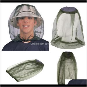 Gadgets ao ar livre e caminhadas esportes ao ar livre entrega de gota 2021 Midge mosquito inseto chapéu inseto malha cabeça net protetor de face viagem acampamento pif