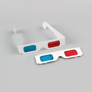 3D бумажные очки красный синий Cyan бумажная карта универсальный анаглиф предлагает ощущение реальности фильма DVD