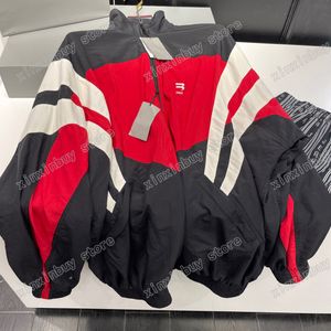 22ss Erkek Kadın Tasarımcılar Spor Ceketler paris nakış mektubu naylon kumaş kumaş Adam Moda Streetwear siyah M-XL