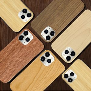 Lüks Moda Ahşap Telefon Kılıfları Toptancı Özelleştir Tasarım Doğal Ahşap Bambu TPU Kasa Kapağı İPhone 11 12 13 Pro Max için
