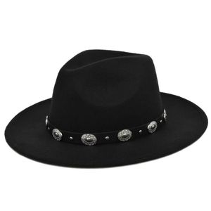 Feltro fedora chapéu para mulheres homens fedoras volume formal top chapéus mulher homem largo borda jazz panam tampão feminino festa de festa por atacado