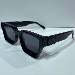 Milyoner Güneş Gözlüğü Z1165W M96006WN Erkek moda klasik kare tam siyah Erkekler için Milyon gözlük bayan açık hava tatili UV koruma tasarımcısı en kaliteli
