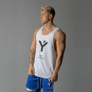 Erkek Vücut Binası Tank Üst Gym Egzersiz Gömlek Koşu Takım Ajan Yaz Eğlence Yelek