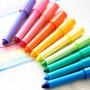 Funghlighters 10 Renk Bling Ruj Fosforlu Kalem Su Tabanlı Crayon Marker Kırtasiye Ofis Aksesuarları Okul Malzemeleri