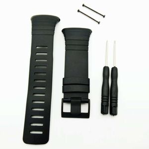 Nuovo! Orologi Uomo per Suunto Core 100% Fit Original Strap Standard All Black Cinturino/cinturino + chiusura a vite + strumento H0915