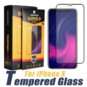 Eseekgo полный обложка экрана защитник для iPhone 13 12 11 PRO XS MAX XR 9H SUPER.D закаленного стекла черный краевой пленка с бумажной коробкой