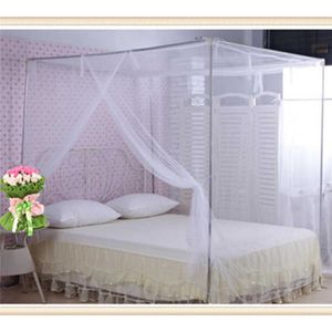 White Four Corner Outdoor Camping Mosquito Canopy Net With Storage Bag Insect Tent Protection Bedroom Full Netting 200*165*150cm