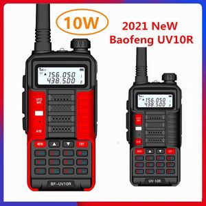 1Pack Baofeng 10W UV-10R Walkie Talkie Transmentithter Dange Range UV10R Двухсторонний радио 128CH VHF UHF 136-174 МГц 400-520 МГц двойной полос