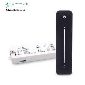 LED Dimmer 12V 5V 24V 36V 8A PWM Wireless RF Switch with 2.4G Brightness Adjustment Touch Remote for Single Color LED Strip V1