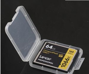 Корпус бункеров с корпусом контейнер карты карты Инструмент Пластиковый прозрачный хранение мини -карта CF легко переносить коробку QPEV3 2OXUK