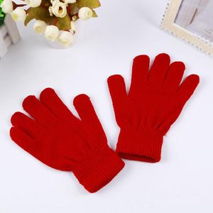 Unisex Winter Knitted Gloves Fashion Adult Solid Color Warm Gloves Outdoor Woman Warm Ski Mittens Xmas Gifts