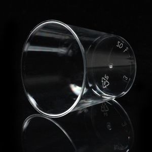 Tek kullanımlık yemek takımı 50pcs fincan plastik s cam berrak gözlükler tumbler jöle taşınabilir doğum günü partisi içecek sofra takımları