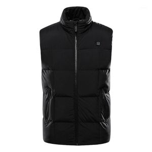 Outdoor T-Shirts 9 Areas Men Heated Vest Heating Smart Cotton USB Infrared Electric Flexible Thermal Winter Warm Jacket
