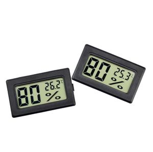 Güncelleme Gömülü Dijital LCD Termometre Higrometre Sıcaklık Nem test cihazı buzdolabı Dondurucu Metre Monitör siyah beyaz renk