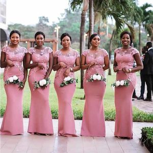 Розовое длинное платье подружки невесты с рюшами и рюшами, летнее пляжное свадебное платье для гостей больших размеров, платья подружки невесты, платья для выпускного вечера