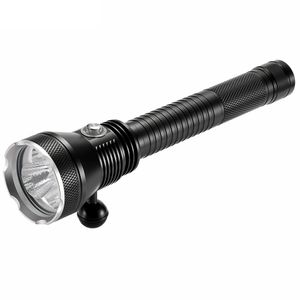 S300 XHP70 LED Tochas Amarelo Branco Luz Luminária Lanterna Profissional Profissional Subaquática Água Impermeável Tocha Água Tático Diver Lâmpada 3 x 26650 Bateria