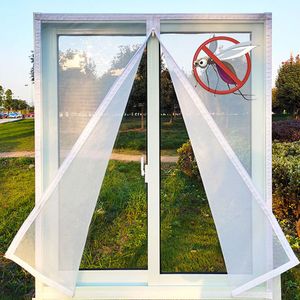 Insect Window Screen Zipper Opening and Closing Self-Adhesive Mosquito-Proof Net Indoor Fly Curtain Mesh Invisible Customizable