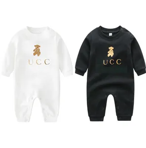 Newborn Infant Rompers Baby Boy Clothes Cotton Spring Autumn Baby Boys Girls Long Sleeve Rompers Infant Cotton J