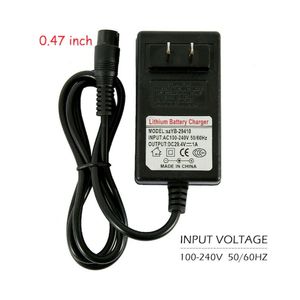 24V 1A 24W Scooter Charger Adapter - Black