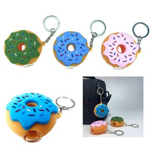 Cadılar bayramı Donut Silikon Taşınabilir Sigara Borular Çok Renkler El Yağ Burner Dab Rig Aksesuarları Tütün Aracı Renkli Brülörler Kuleleri