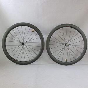 Полный углерод T800 Road Bike Wheels Дисковые тормозные колеса с Novate D411/D412 Широ