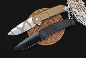 EN kaliteli BF2RCT Flipper Katlanır Bıçak N690 Titanyum Kaplı Damla Noktası Blade 6061-T6 Kolu Rulman Perakende Kutusu Ile Survival Taktik Bıçaklar