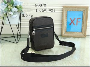 Erkek siyah evrak çantaları tasarımcı deri omuz çantaları moda crossbody messenger çanta orta boy erkekler 8007#