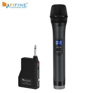 Fifine UHF Kablosuz El Dinamik Mikrofon Alıcı Açık Parti Düğün Bar Canlı Şov Okul Konferans Karaoke K025