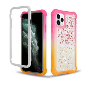 İPhone Kılıfları Renkli Hard Case Uzay Kabuk Için Ipone 12 12pro 12promax 11 11Pro 11Promax XS XR XSMAX 6/7/8 Bling TPU + PC Oppbag