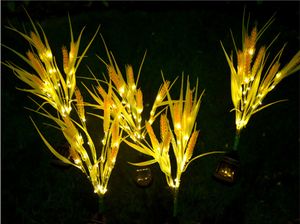 Güneş Işıkları Buğday Tasarımı LED Lamba Bahçe Süslemeleri Su Geçirmez IP 66 Açık Park Dekoratif Peyzaj Peri Lambaları Gece Lambası