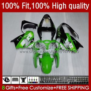 Kawasaki Ninja ZX 9R 900 CC ZX9 9 R 98-03 Kalıbı Kiti 25NO.50 ZX900 ZX9R Beyaz Green 00 01 02 03 ZX-9R ZX-900 900CC 2000 2001 2002 2003 OEM Bodys