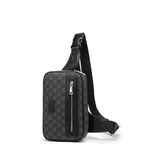 PU Lattice Messenger Bag para Homens Peito Bolsas de Negócios Luxo Couro Macio Crossbody Bags Mulheres Designer de Noite