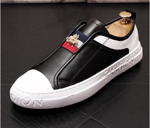İtalyan Tasarımcı Moda Erkek Cusp Perçin Deri Düz İngiliz Ayakkabıları Süet Loafer'lar Slip-on Kuaför Rahat Erkek Siyah Ayakkabı Büyük Boy: US6.5-US9