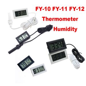 Strumento professionale per la temperatura del congelatore Mini termometro LCD digitale Misuratore di umidità Tester Sonda Termografo per frigorifero Grado FY-10 FY-11 FY-12