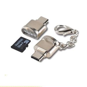 Taşınabilir USB 3.1 Mini Tip C Kart Okuyucu USB-C TF Mikro SD OTG Adaptörü Samsung MacBook Huawei için Tip-C Bellek Kartı Okuyucu