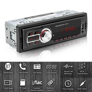 VODOOL 1DIN Araba Radyoları Stereo Bluetooth Ses Müzik MP3 Multimedya Çalar USB / TF / AUX-in Saat Ekran 210625