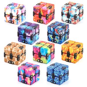 17 Цветов Fidget Toys Infinity Magic Cube Square Головоломка Сенсорная игрушка Снятие Сцепление Смешное Рука Игра Безрезание Для взрослых Детские подарки