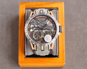 2021 relógios de luxo tendência personalidade única designer de moda recomenda exibição digital gravação esportes fita impermeável relógio masculino vermelho 46mm máquina automática